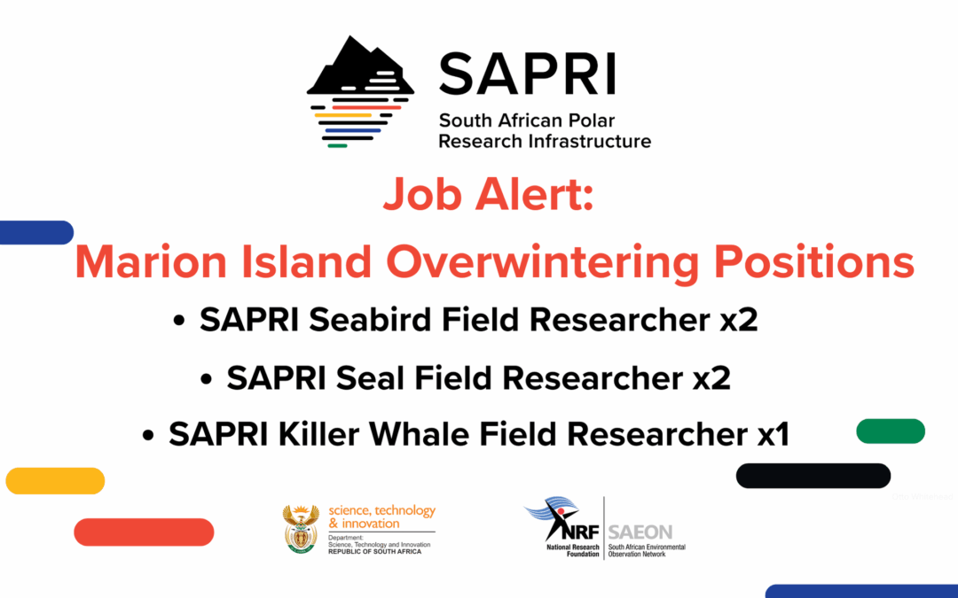 Job Alert: Marion Island Overwintering Positions