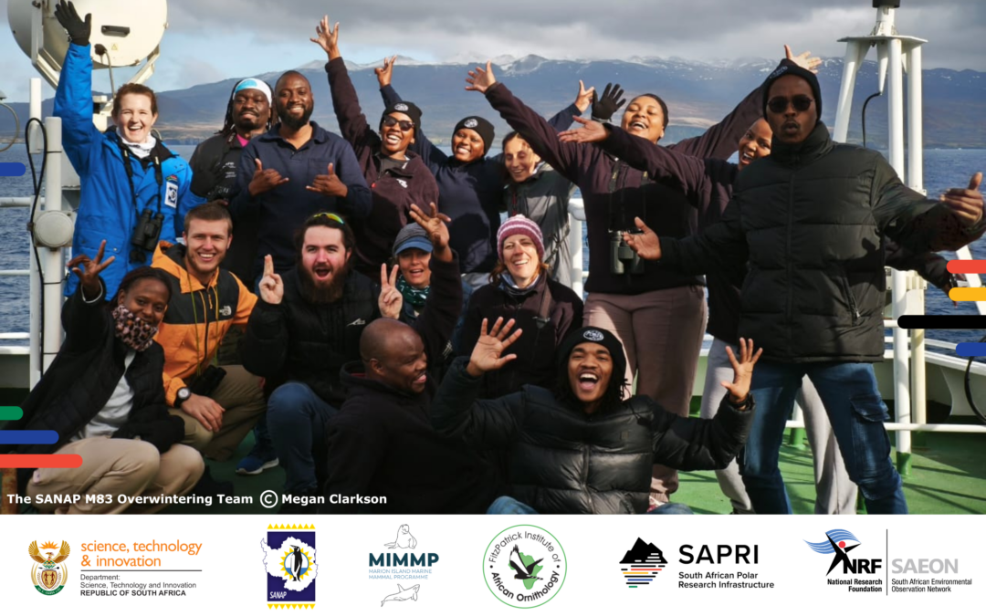 The NRF-SAEON and SAPRI team arrives on Marion Island