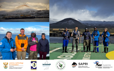 The NRF-SAEON and SAPRI team arrives on Marion Island